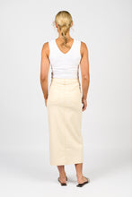 Load image into Gallery viewer, Vassalli Mid Length Skirt - Bone