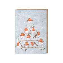 Load image into Gallery viewer, Wrendale Advent Calendar Card - Rockin Robins