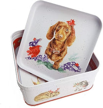Load image into Gallery viewer, Wrendale Biscuit Tin - Santa's Little Helpers Dogs