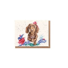 Load image into Gallery viewer, Wrendale Mini Christmas Card - Dachshund I Can Explain