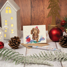 Load image into Gallery viewer, Wrendale Mini Christmas Card - Dachshund I Can Explain