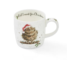 Load image into Gallery viewer, Royal Worcester Wrendale Fine Bone China Mug - Owl I Want for Christmas