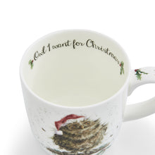 Load image into Gallery viewer, Royal Worcester Wrendale Fine Bone China Mug - Owl I Want for Christmas