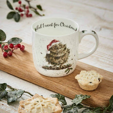 Load image into Gallery viewer, Royal Worcester Wrendale Fine Bone China Mug - Owl I Want for Christmas