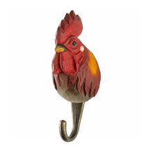 Load image into Gallery viewer, Hand Carved Wall Hook - Rooster