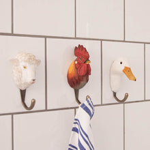 Load image into Gallery viewer, Hand Carved Wall Hook - Rooster