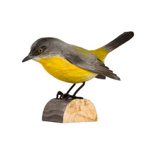 Load image into Gallery viewer, Hand Carved Deco Bird - Yellow Robin