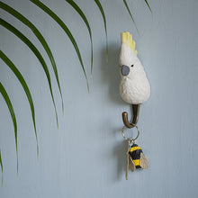 Load image into Gallery viewer, Hand Carved Wall Hook - Cockatoo