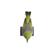 Load image into Gallery viewer, Hand Carved Deco Bird - Silver Eye