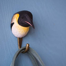 Load image into Gallery viewer, Hand Carved Wall Hook - Penguin