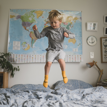 Load image into Gallery viewer, Lamington Merino Wool Baby Crew Socks - Butterscotch