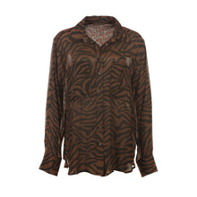 Load image into Gallery viewer, Funky Staff Alva Blouse - Toffee Zebra