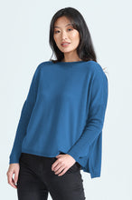 Load image into Gallery viewer, Caroline Gleeson NZ Superfine Merino Textured Sleeve Loose Fit Jumper