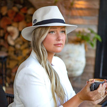 Load image into Gallery viewer, Pana Mate Fedora Hat - Ivory