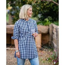 Load image into Gallery viewer, Irving & Powell Crosby Band Collar Gingham Tunic