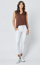 Load image into Gallery viewer, Dricoper Cuffed White Jeans