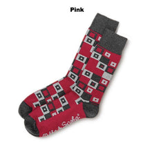 Load image into Gallery viewer, Australian Made Cotton Socks - Nerd Pink