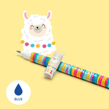 Load image into Gallery viewer, Legami Erasable Gel Pen - Blue Ink - Llama