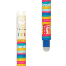 Load image into Gallery viewer, Legami Erasable Gel Pen - Blue Ink - Llama