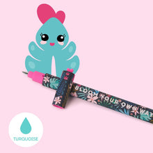 Load image into Gallery viewer, Legami Erasable Gel Pen - Turquoise Ink - Flora