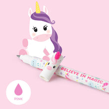 Load image into Gallery viewer, Legami Erasable Gel Pen - Pink Ink - Unicorn
