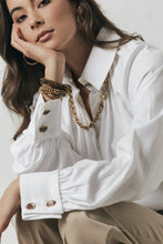 Load image into Gallery viewer, Silk & Steel Sequence Bracelet - Picture Jasper/Gold