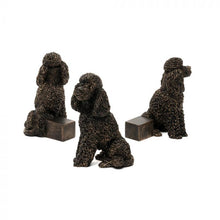 Load image into Gallery viewer, Potty Feet - Antique Bronze Poodle (Set of 3)