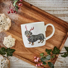 Load image into Gallery viewer, Royal Worcester Wrendale Fine Bone China Mug - Dachshund Through The Snow
