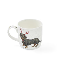 Load image into Gallery viewer, Royal Worcester Wrendale Fine Bone China Mug - Dachshund Through The Snow