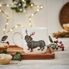 Load image into Gallery viewer, Royal Worcester Wrendale Fine Bone China Mug - Dachshund Through The Snow