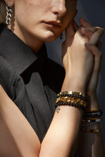 Load image into Gallery viewer, Silk & Steel All for One Bracelet - Black Onyx/Silver