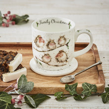 Load image into Gallery viewer, Royal Worcester Wrendale Mug & Coaster Set - Family Christmas
