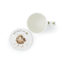 Load image into Gallery viewer, Royal Worcester Wrendale Mug & Coaster Set - Family Christmas