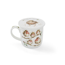 Load image into Gallery viewer, Royal Worcester Wrendale Mug & Coaster Set - Family Christmas