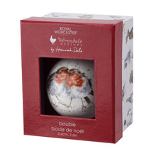 Load image into Gallery viewer, Royal Worcester Wrendale Christmas Bauble - Robins