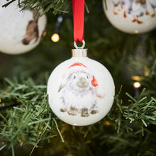 Load image into Gallery viewer, Royal Worcester Wrendale Christmas Bauble - Rabbit