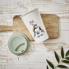 Load image into Gallery viewer, Royal Worcester Wrendale Travel Mug - 'Piggy in the Middle'