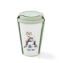 Load image into Gallery viewer, Royal Worcester Wrendale Travel Mug - 'Piggy in the Middle'