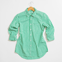 Load image into Gallery viewer, Irving & Powell Franklin Bold Stripe Shirt- Emerald/White