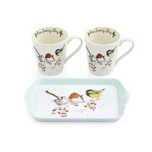 Load image into Gallery viewer, Pimpernel Wrendale Designs Mug & Tray Set - One Snowy Day