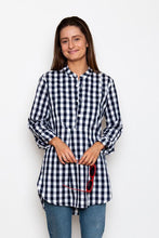 Load image into Gallery viewer, Irving & Powell Crosby Band Collar Gingham Tunic