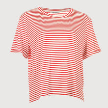 Load image into Gallery viewer, Funky Staff T Shirt - Luna Stripe Red/White
