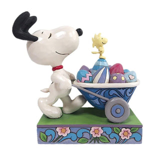 Jim Shore Snoopy & Woodstock with Easter Eggs