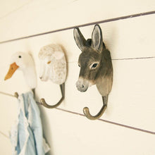 Load image into Gallery viewer, Hand Carved Wall Hook - Donkey
