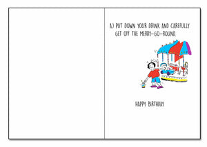 Birthday Card - Merry Go Round