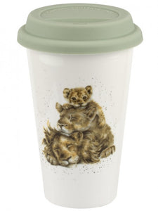 Royal Worcester Wrendale Travel Mug - Lions