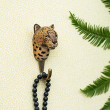 Load image into Gallery viewer, Hand Carved Wall Hook - Leopard
