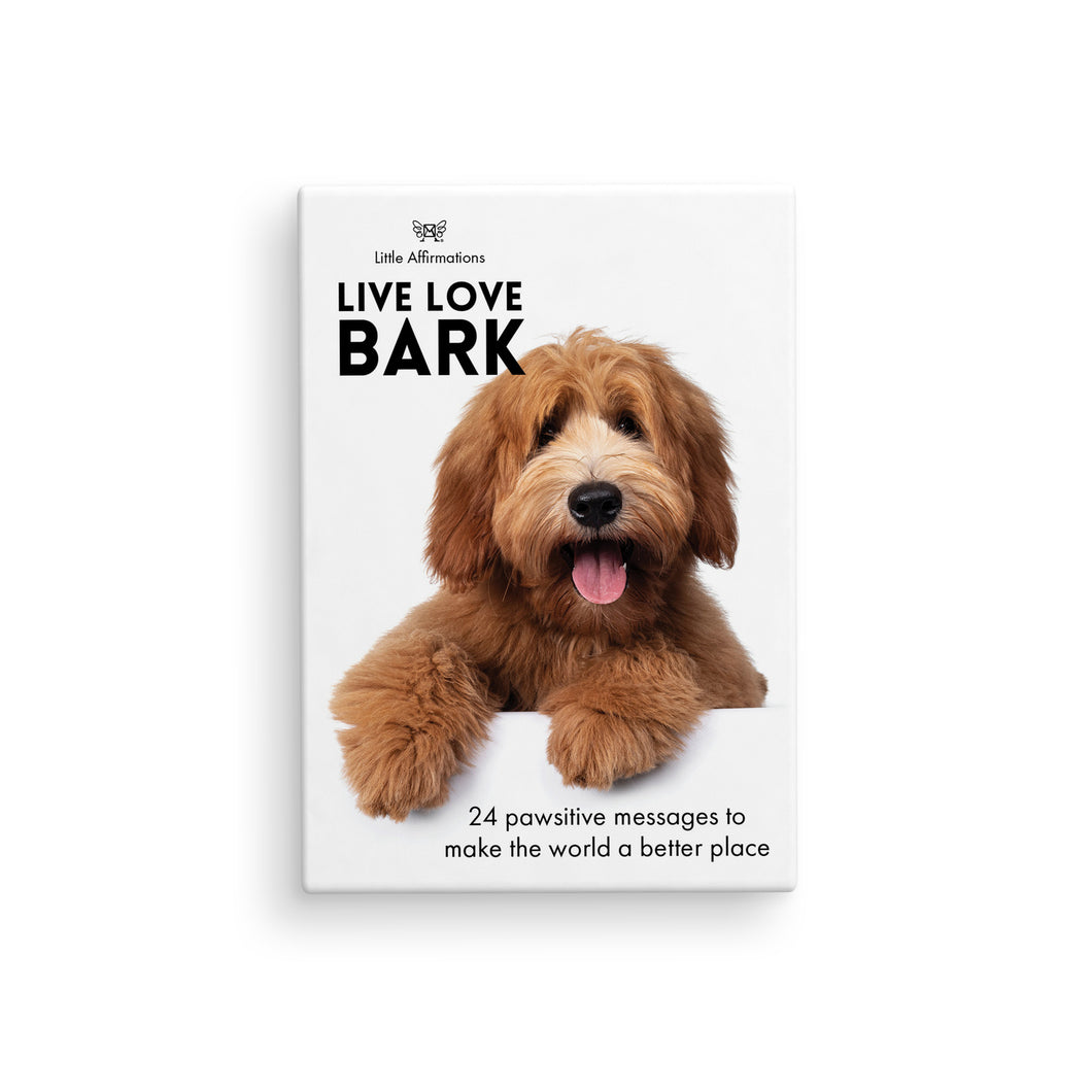 24 Animal Affirmation Cards & Stand - Live Love Bark