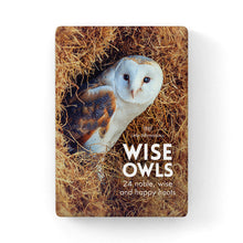 Load image into Gallery viewer, 24 Affirmation Cards &amp; Stand - Wise Old Owls
