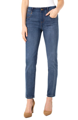 Jeans Women: Navy Liverpool Jeans Gia Glider Slim - Victory